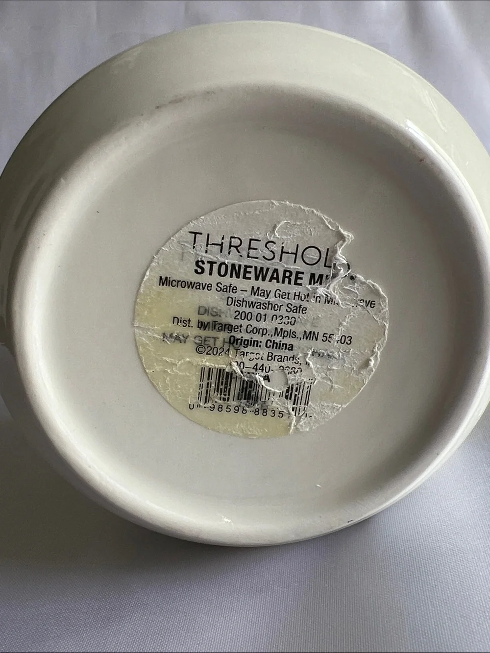 THRESHOLD White 'enjoy the journey' Ceramic Mug